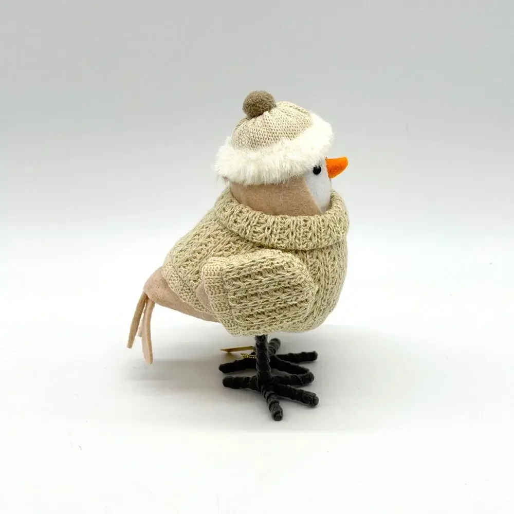 Target Wondershop Bird UBUNTU Christmas Holiday Winter 2024 Cream Hat Sweater